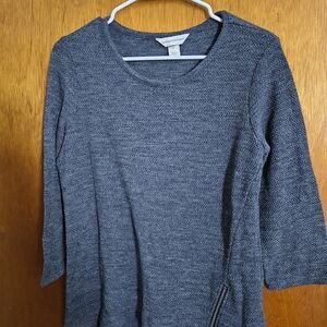 Christopher & Banks Navy Blue Crew Neck Sweater